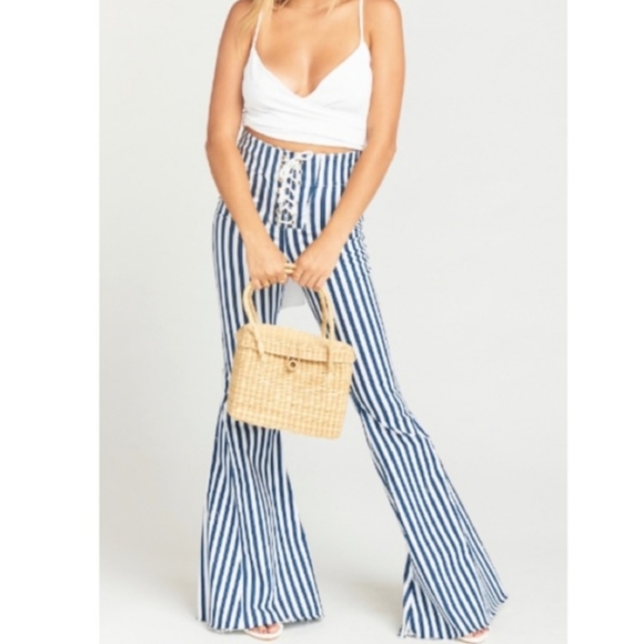 Show Me Your Mumu Berkeley Tie Up Bells Nautical new! - Picture 6 of 13